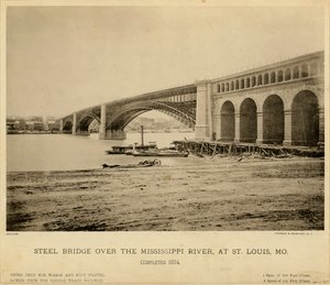 Steel Bridge over the Mississippi River by NY Harroun and Bierstadt